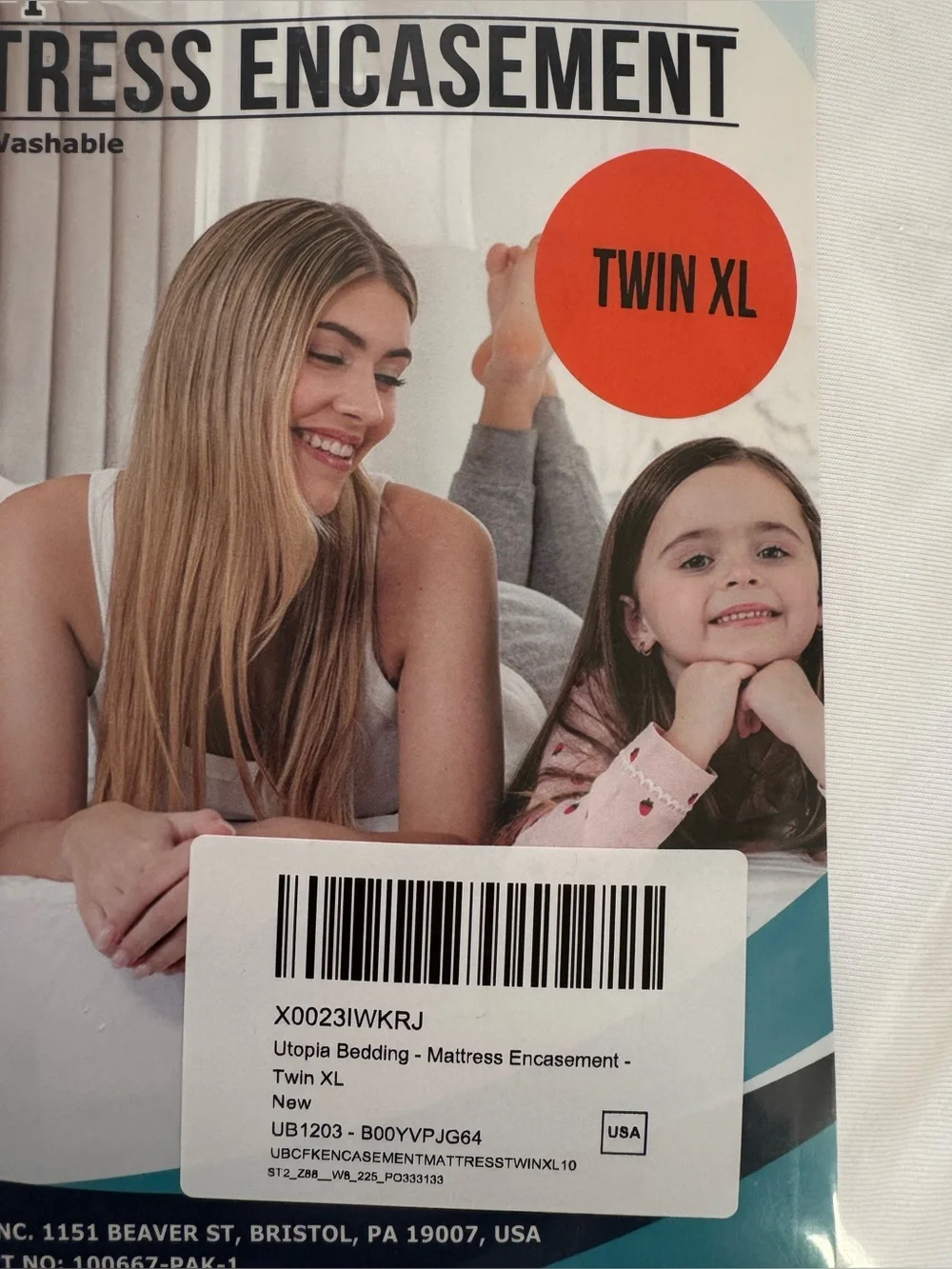New Utopia Bedding Twin XL Waterproof Mattress Encasement With TXL Grey Sheets